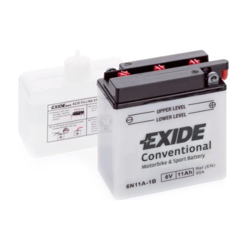 EXIDE suchá, přednabitá 6V 11Ah 95A 121x59x131