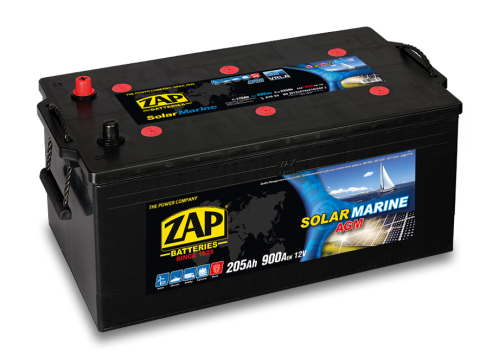 ZAP AGM Solar Marine 205Ah 12V 518x273x215/242