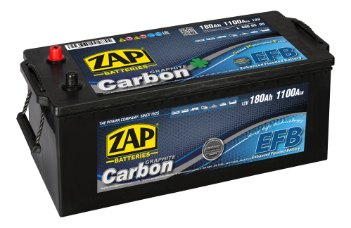 ZAP TRUCK Carbon EFB 180Ah 12V 1100A 513x210x195/220