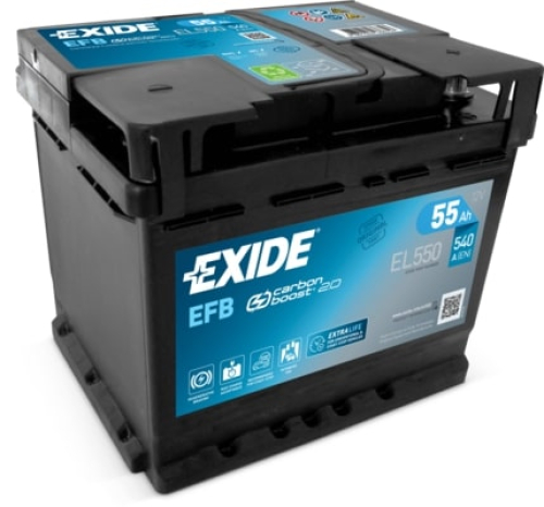 EXIDE Start-Stop EFB 12V 55Ah 540A 207x175x190