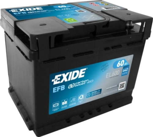 EXIDE Start-Stop EFB 12V 60Ah 640A 242x175x190