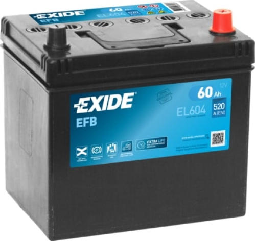 EXIDE Start-Stop EFB 12V 60Ah 520A 230x173x222