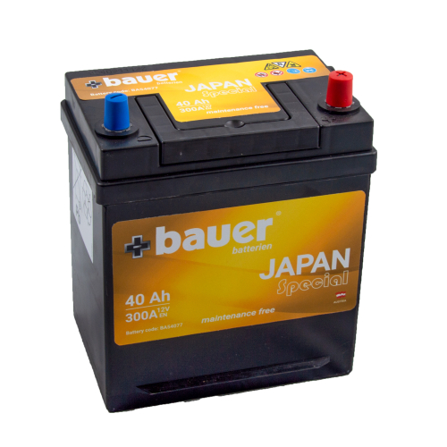 BAUER Japan (Asia) 40Ah 12V 300A 187x127x225