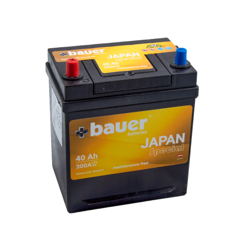 BAUER Japan (Asia) 40Ah 12V 300A 187x127x225 levá