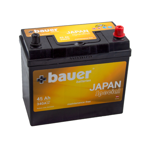 BAUER Japan (Asia) 45Ah 12V 340A 238x128x198/220