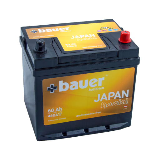 BAUER Japan (Asia) 60Ah 12V 460A 230x170x203/226