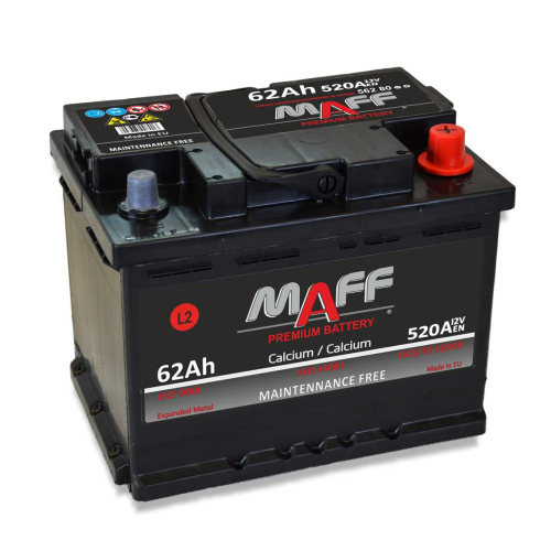 MAFF 62Ah 12V 520A 241x175x190