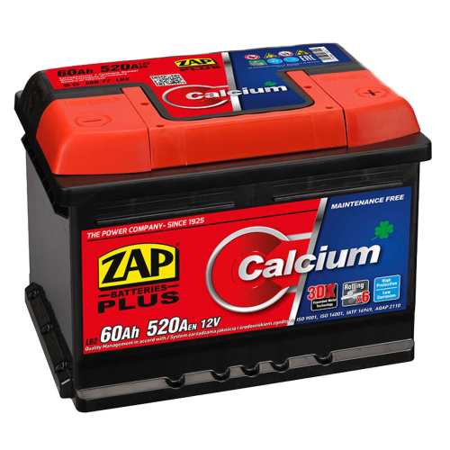 ZAP Plus 60Ah 12V 520A 242x175x175