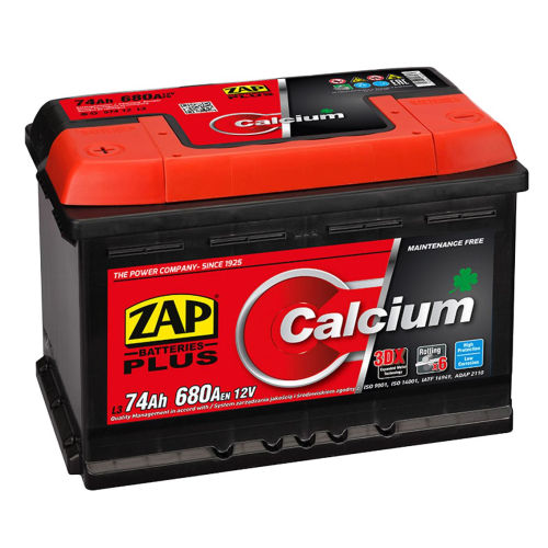 ZAP Plus 74Ah 12V 680A 275x175x190